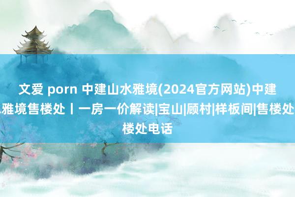 文爱 porn 中建山水雅境(2024官方网站)中建山水雅境售楼处丨一房一价解读|宝山|顾村|样板间|售楼处电话